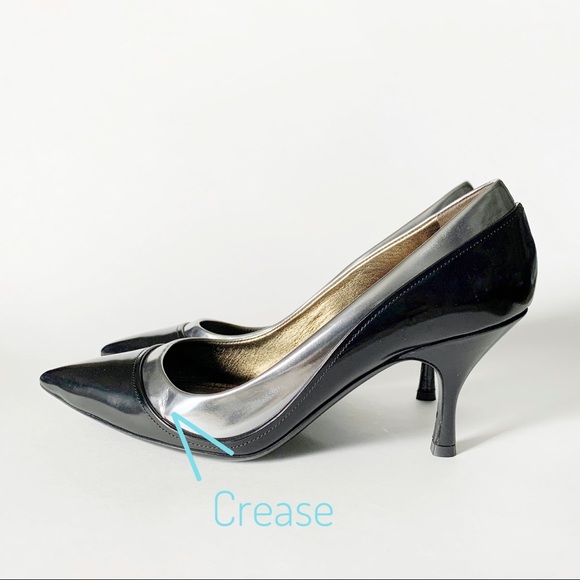 Black and silver Lanvin high heels. Designer shoes size 38.5 - Picture 6 of 11